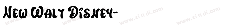 New Walt Disney字体转换